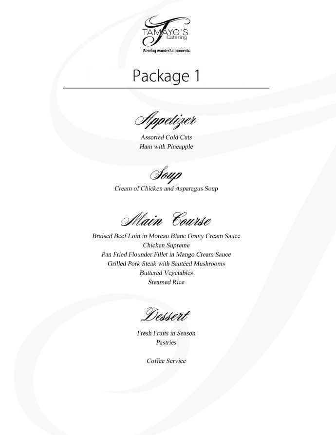 wedding package 1