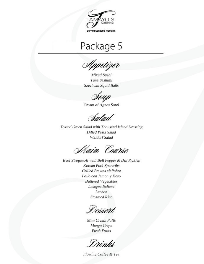 wedding package 1