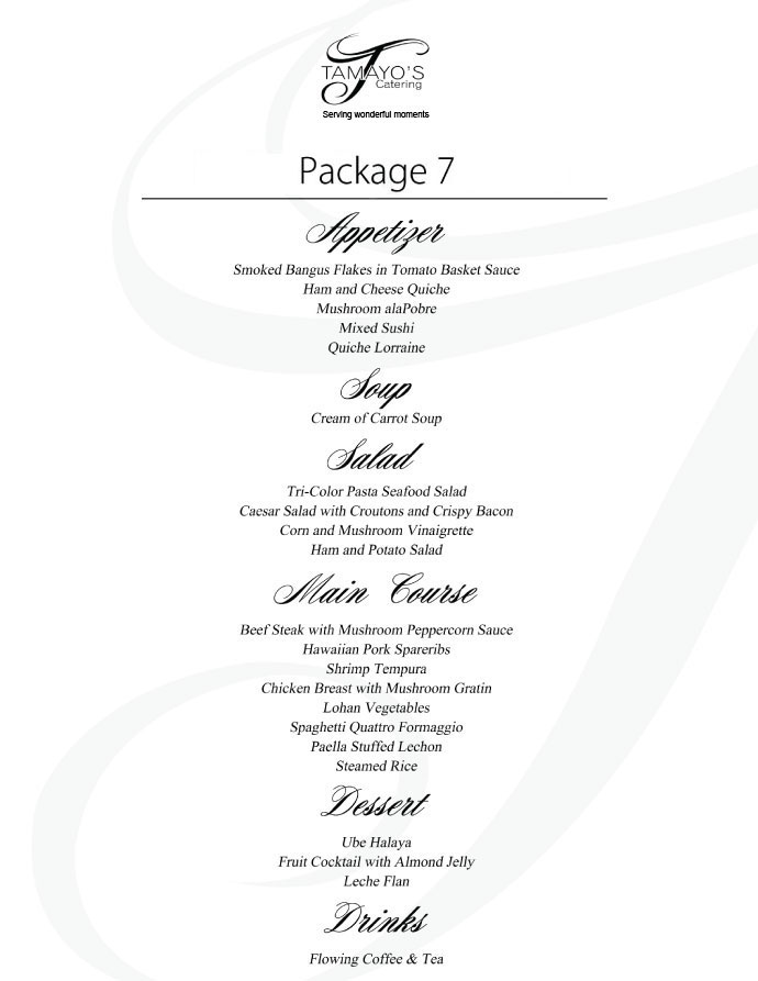 wedding package 1